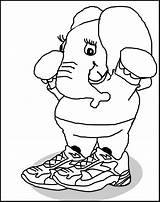 Elephant Coloring Pages Baby Shoes Cute Kids Printable Popular Email Comments Sheet sketch template
