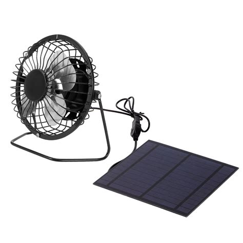 haofy solar panel cooling fan portable durable  portable fan solar panel powered fan