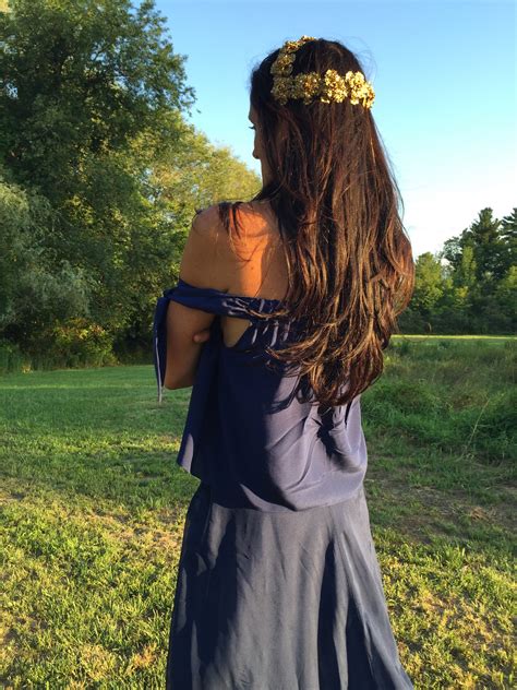 embracing the flower crown wearing princess within an exercise in