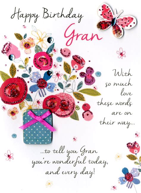 Happy Birthday Gran Greeting Card Cards Love Kates