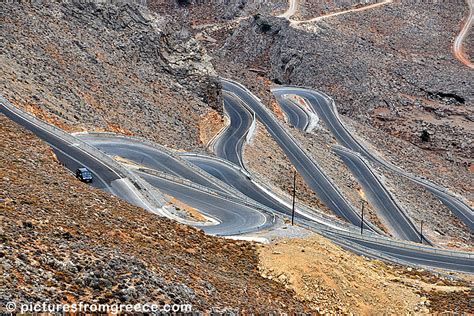 long  winding road  chora sfakion  anopoli  crete