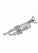 Trompette Musique Musikaler Printables Instrumentos 2239 487d Slalom Cerveau Serrure Cerf sketch template