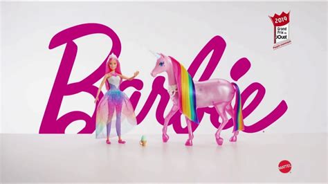 barbie dreamtopia licorne lumiere magique publicite youtube
