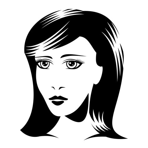 vector    beauty woman face vector