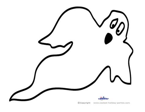 large printable bw ghost ghost template halloween printables