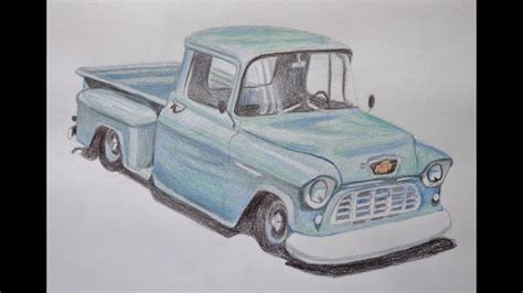 speed drawing   truck  trucks  chevy truck automotive art