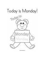 Today Monday Coloring Thursday Change Template sketch template