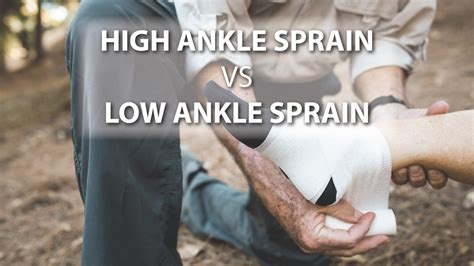 difference  high ankle sprain   ankle sprain