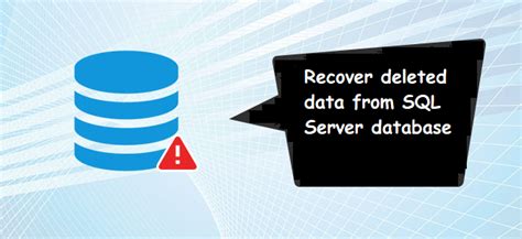 recover deleted data  sql server  complete solution