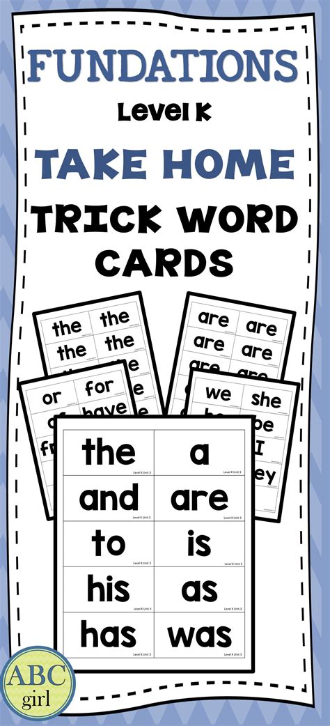 kindergarten fundationally fun phonics level   home trick word