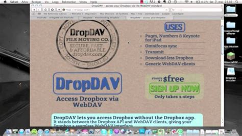ipad iwork dropbox webdav dropdav instructions youtube