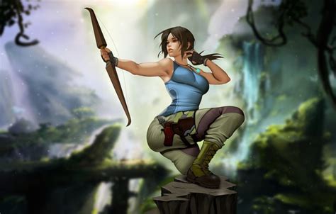 Wallpaper Girl Figure Tomb Raider Art Beauty Sexy