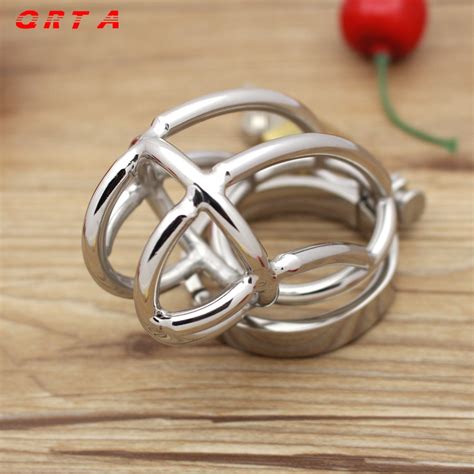 Big Chastity Belt Male Chastity Device Stainless Steel Cock Cage Sex