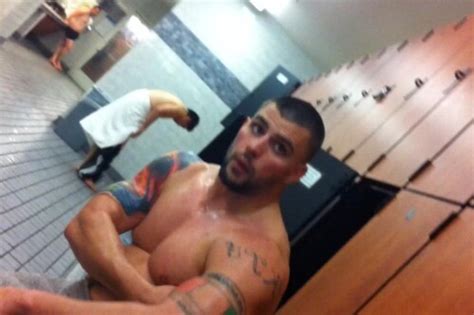 muscle tattoed hunk coming out the showers my own private locker room
