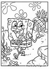 Spongebob Coloring Squarepants Iheartcraftythings sketch template