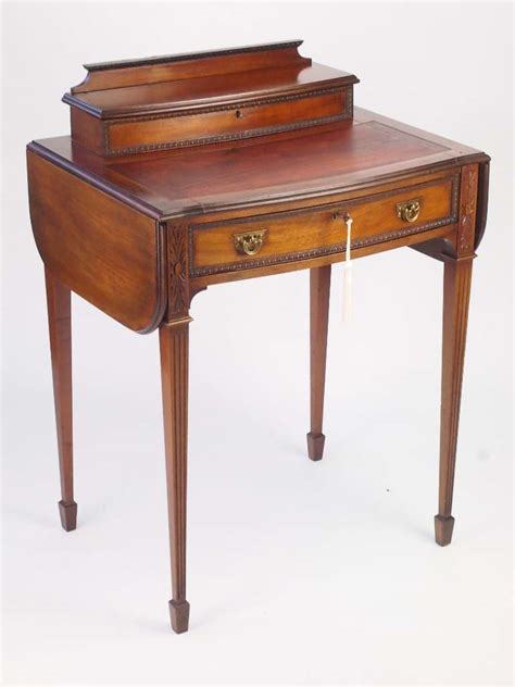 small antique mahogany ladys writing desk