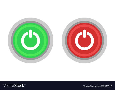 button power button royalty  vector image
