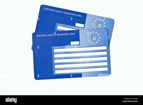 european health insurance card  res stock photography  images alamy