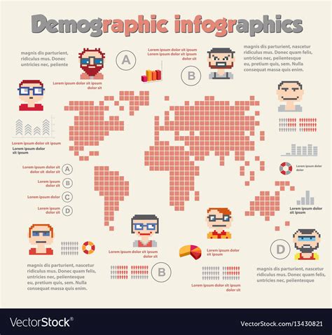 demographic infographic  people royalty  vector