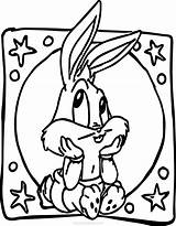 Bugs Bunny Thinking Coloring Baby Pages Wecoloringpage sketch template