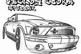 Mustang Coloring Pages Ford Shelby Gt Cobra Car Color Boss 1969 Fastback Coupe Place Tocolor Template sketch template
