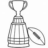 Coloring Bowl Super Trophy Pages Cup Football Grey Printable Template Drawing Color Championship Kids Clipart Trophies Goal Post Getdrawings Eagles sketch template