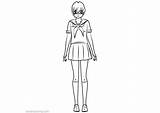 Yandere Simulator Coloring Pages Chan Info Kids Printable sketch template