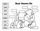 Snores Labeling Beary Pals Snoring sketch template