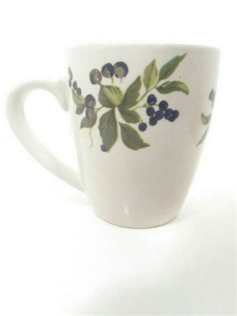 california pantry classic ceramic coffee mug cup berries and leaves 2004