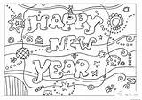 Coloring Year Pages Happy Printable Kids Color Print Preschool sketch template