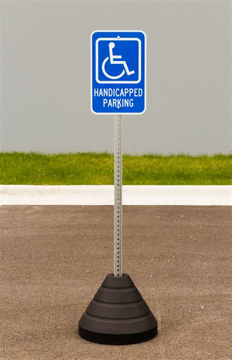 handicapped parking sign kit zing green products