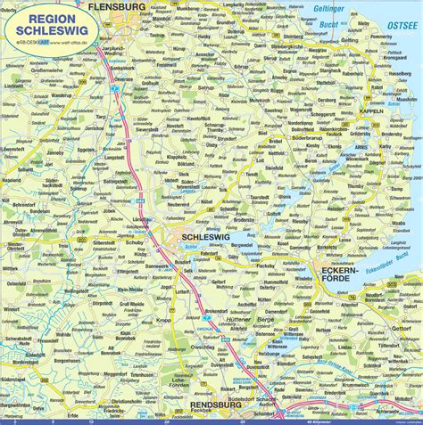 map  schleswig region region  germany schleswig holstein welt
