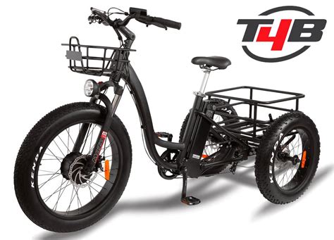 tb carriage trike electric fat tire front drive bafang  motor vah lithium battery
