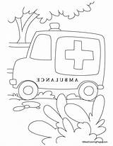 Ambulance Transportation Coloriages sketch template