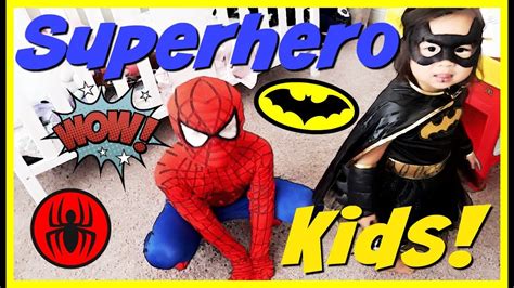 superhero kids play dress  youtube