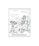 Coloring Abraham Isaac Sacrifice Pages Bible Called Sunday Kids School Children sketch template