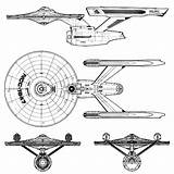 Trek Ncc Ships 1847 Starship 1701 Blueprintbox sketch template