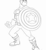 Captain Shield America Coloring Getdrawings sketch template
