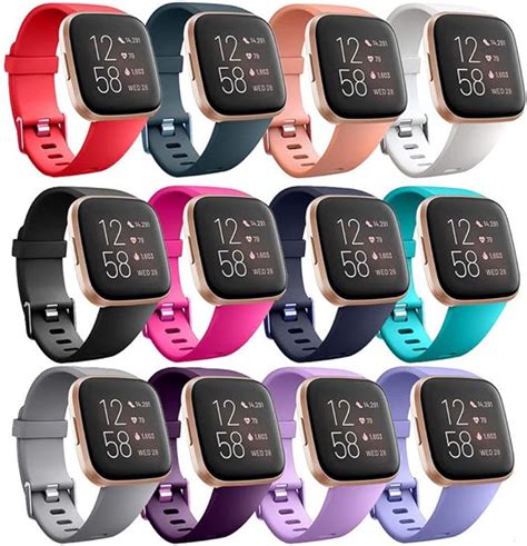 fitbit versa  bands  pack soft silicone sports bands  fitbit versaversa  fitbit versa