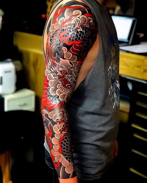 image      people  indoor japanese sleeve tattoos japanese tattoo