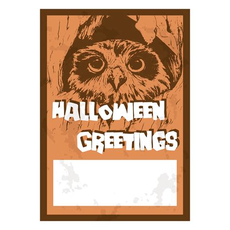 vintage halloween printable cards     printablee