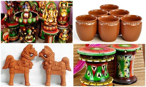Cane Craft And Allied Industries Ethnic Art Of Assam Terracotta On