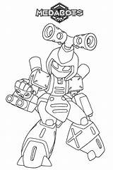 Medabots Coloring Metabee Fight Ready sketch template