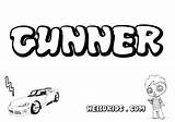 Gunner Coloring Pages Color Hellokids Print sketch template