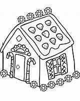 Coloring House Gingerbread Pages Candy Drawing Man Houses Clipart Print Printable Template Colouring Christmas 3d Color Library Popular Getdrawings Visit sketch template