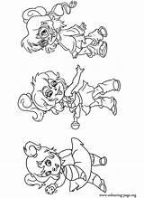 Alvin Coloring Chipmunks Pages Chipettes Brittany Eleanor Chipmunk Jeanette Colouring Cute Characters Kids Movie Sheets Print Fun These Disney Visit sketch template