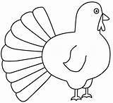 Turkey Coloring Pages Outline Thanksgiving Drawing Body Printable Clipart Color Side Kids Print Cut Cooked Engine Car Head Pakistan Turkeys sketch template