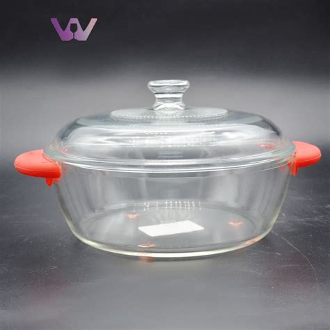 China Supplier Pyrex Borosilicate Glass Cooking Pot Cookware Set