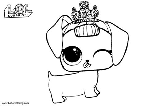 lol pets coloring pages fancy haute dog  printable coloring pages