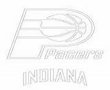 Coloriage Pacers Nba Sport Logo Indiana Info Basketball sketch template